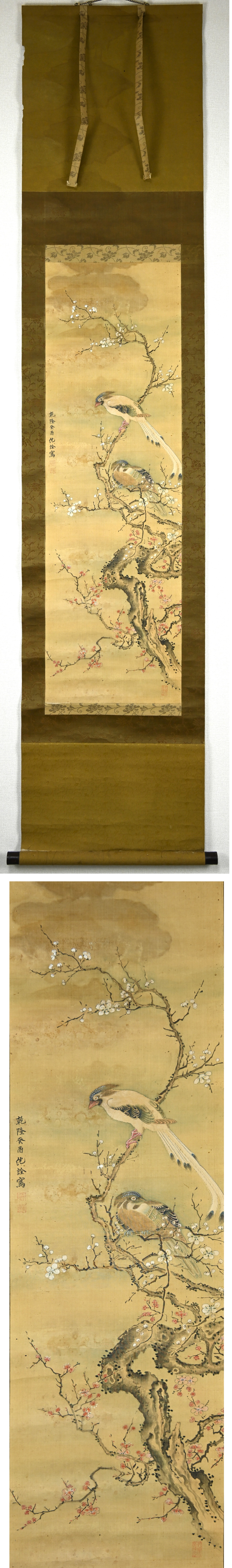 沈南蘋 梅花小禽図